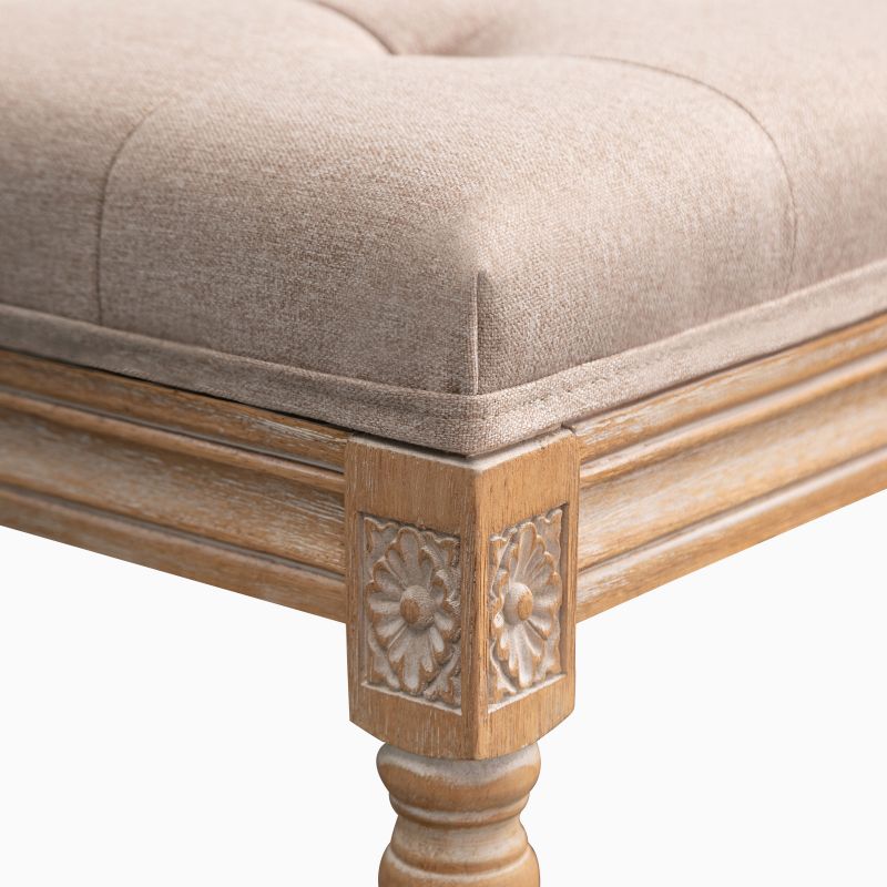 Cecer Upholstered Tufted End of Bed Bench Entryway Bench