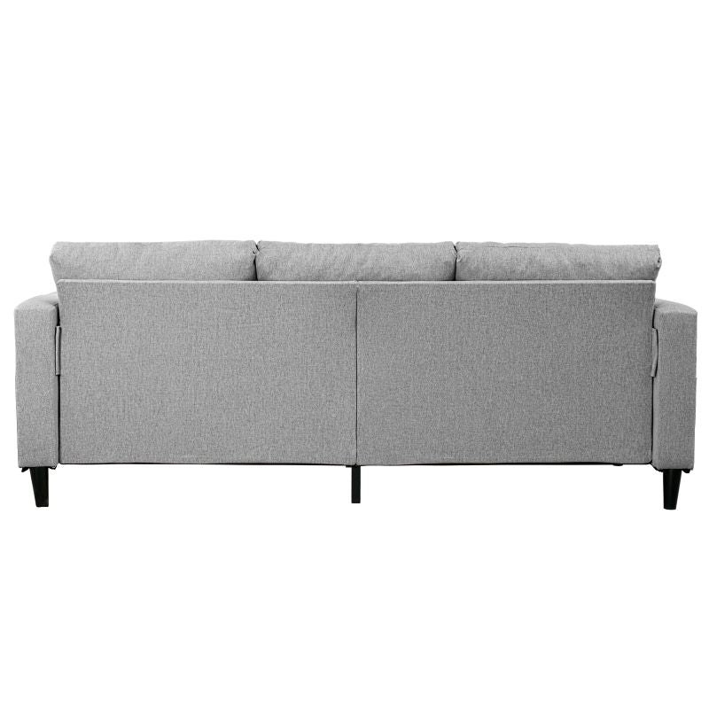 Cecer 3-Seater Sectional Couch with Storage Ottoman