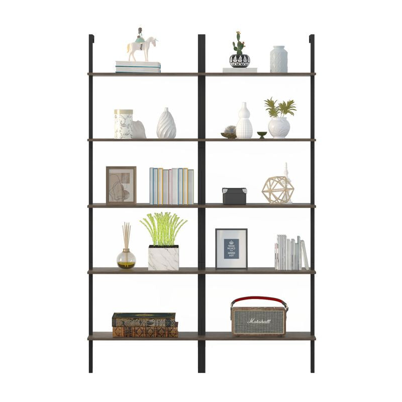 Cecer 5 Tier Storage Bookshelf Ladder Shelf