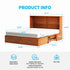 Cecer Queen Size Murphy Cabinet Bed with Mattress