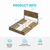 Cecer King/Queen/Full Size Solid Wood Drawers Bed Frame