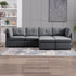Cecer L/U Shaped Convertible Sectional Sofa Couch with Ottoman