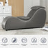 Cecer Yoga Chair,Curved Yoga Chaise Lounge for Adults Stretching Exercising Relaxing,Chaise Lounge Chair with Adjustable Mats for Living Room Apartment Indoor