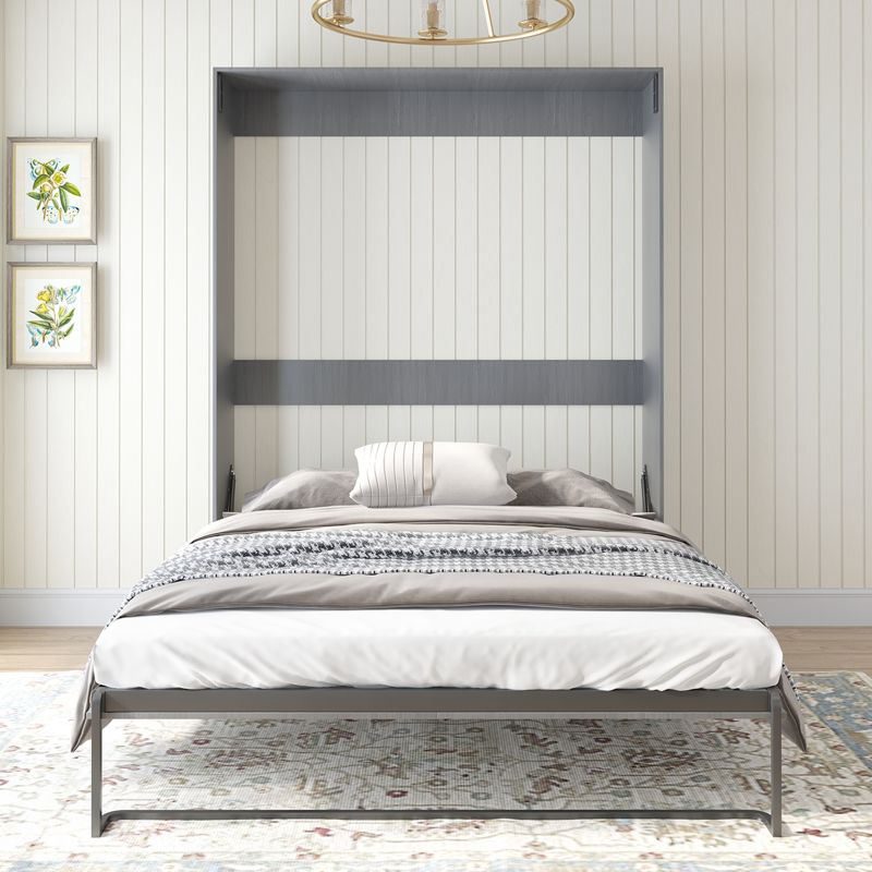Cecer Multipurpose Cabinet Wall Bed with Storage Shelves