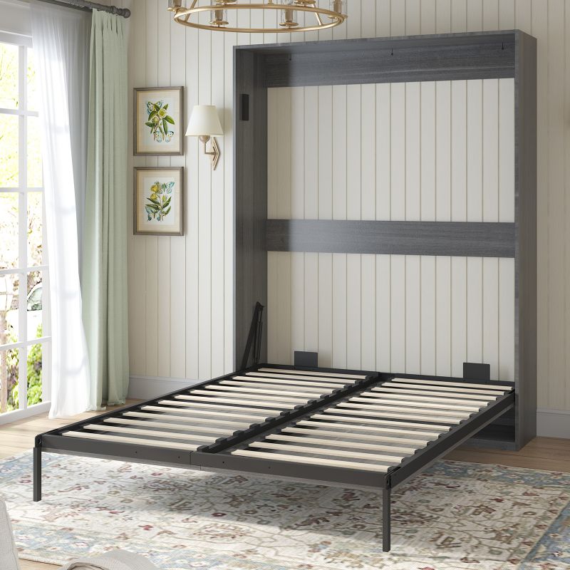 Cecer Multipurpose Cabinet Wall Bed with Storage Shelves