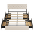 Cecer Upholstered Platform Bed Frame with 4 Drawers