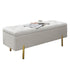 Cecer Velvet Bed Bench with Storage Space