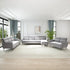 CECER Sectional Sofa Sets for Living Room, Linen Fabric Sofa with Metal legs, Upholstered L-shaped Sofas and Couches