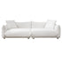 Loveseat | Mid Century Lambswool Comfy Sofa Couch Modern Cloud Chairs with 2 Pillows - Mjkonesofa