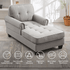 Cecer Modern Sleeper Chair, Durable & Cozy Linen Sofa Bed, Chaise Lounge for Small Space, Living Room