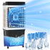 CECER Evaporative Air Cooler, 706 CFM Swamp Cooler with 2.6 gal Tank, 7H Timer, Remote Control,Gray