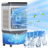 CECER Evaporative Air Cooler, 706 CFM Swamp Cooler with 2.6 gal Tank, 7H Timer, Remote Control,Gray