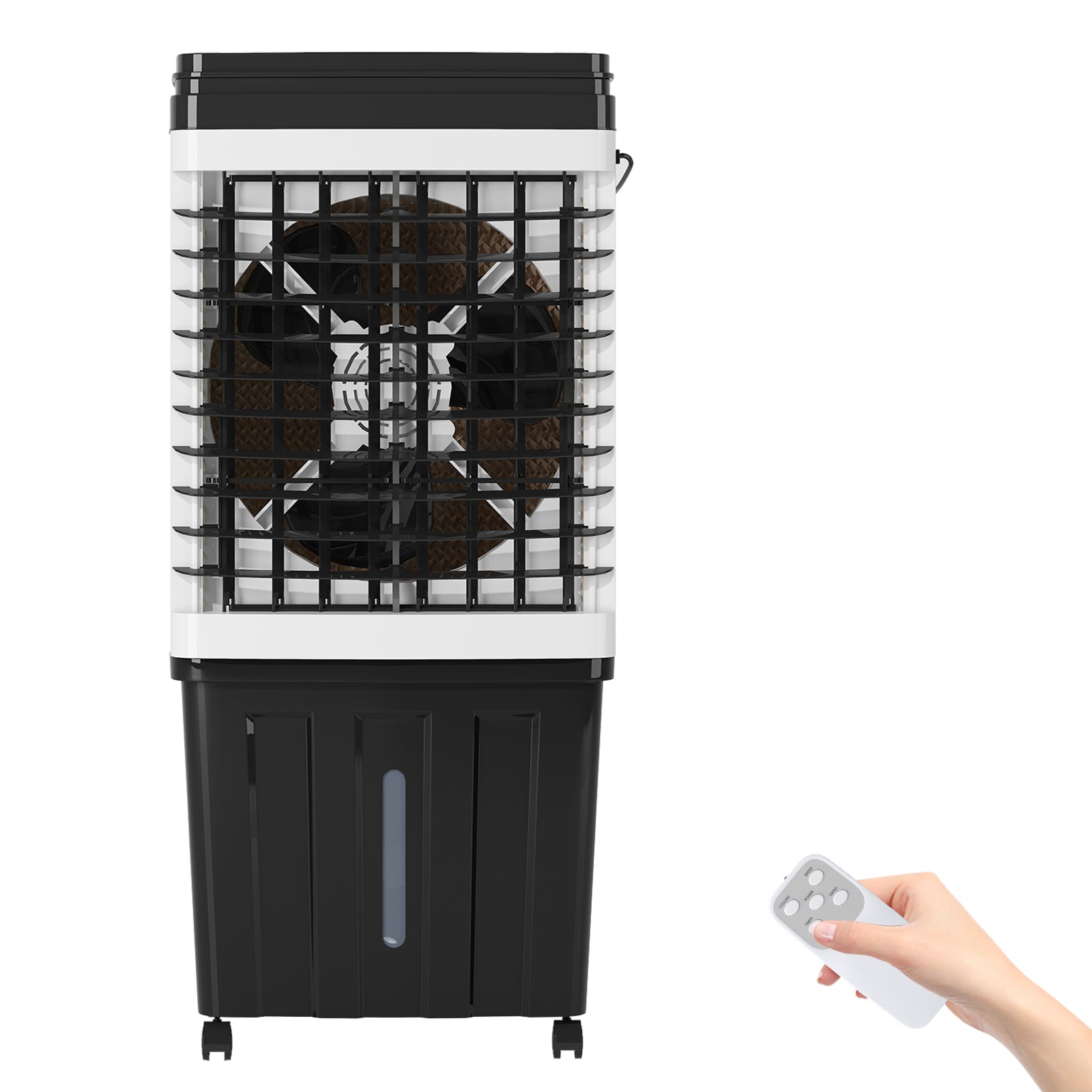 CECER 3-in-1 Portable Evaporative Air Cooler, 706 CFM Swamp Cooler, Indoor/Outdoor, 2.6 Gallon,White