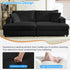 BALUS Oversized Chaise Sofa with Wide Storage Ottoman, Modern Deep Seat Sofa Bed for Living room/ Bedroom, Comfy Apartment Sleeper Sofa, Corduroy