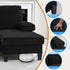 Puremind 110" U Shaped Sofa, Chenille Sectional Couch with Double Chaises, Modern 4 Seat Sofas and Couches for Living room/Apartment