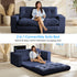 Mjkone 2 in 1 Convertible Sofa Bed,Loveseat Sleeper Sofa bed,Folding Floor Couch for Small Speace,