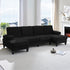 BALUS Convertible U/L Shape Sectional Sofa , Oversized 4 Seat Modular Couch for Living Room/ Apartment