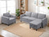 Puremind Sofa Set with Storage Ottoman, Living Room Furniture Sets, Linen Sectional Couch Sets for Living Room/Apartment