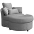 Cecer Swivel Accent Sofa Chair with Storage Ottoman