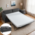 Puremind 2-in-1 Pull Out Sofa Bed,Velvet Sleeper Sofa Couch with Folding Foam Mattress, Loveseat Sleeper Bed with USB & Cup Holders,Pull Out Couch Bed for Living Room/Small Space