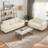 Puremind 3 Piece Living Room Furniture Sets, Sofa and Loveseat Set with Armchair, Chenille Sectional Couches and Sofas Sets for Apartment/Small Space