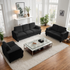 Puremind 3 Piece Living Room Furniture Sets, Sofa and Loveseat Set with Armchair, Chenille Sectional Couches and Sofas Sets for Apartment/Small Space