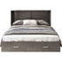 Cecer Queen Size Murphy Cabinet Bed with Mattress