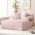 Puremind 85“W Double Chaise Lounge Chair Indoor, Oversized Sectional Corduroy Sofa Bed, Deep Seat Sleeper Loveseat, Cloud Sofa for Living Room/Apartment