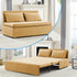 Puremind 3 in 1 Pull Out Sofa Bed, Queen Size Convertible Sleeper Sofa, Corduroy Loveseat Couch Bed with Pillows for Living Room/Apartment