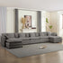 BALUS Convertible Modular Sofa with Ottoman, U Shaped Sectional Couch for Living Room, Apartment 5-Seat Mordern Couch