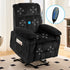 BALUS Oversized Power Lift Recliner with Dual Motor for Elderly, Velvet Arm Chair with Heat and Massage for Living Room