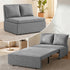 Puremind 3 in 1 Pull Out Sofa Bed, Queen Size Convertible Sleeper Sofa, Corduroy Loveseat Couch Bed with Pillows for Living Room/Apartment