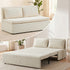 Puremind 3 in 1 Pull Out Sofa Bed, Queen Size Convertible Sleeper Sofa, Corduroy Loveseat Couch Bed with Pillows for Living Room/Apartment