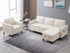 Puremind Sofa Set with Storage Ottoman, Living Room Furniture Sets, Linen Sectional Couch Sets for Living Room/Apartment