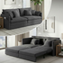 Puremind 78"W 3 in 1 Pull Out Sofa Bed, Queen Sleeper Couch with Side Pockets, Sofa with Pull Out Bed for Living Room/Apartment/Small Spaces