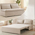 Puremind 3 in 1 Pull Out Sofa Bed, Queen Size Convertible Sleeper Sofa, Corduroy Loveseat Couch Bed with Pillows for Living Room/Apartment
