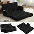 BALUS Futon Sofa Bed, 4-in-1 Corduroy Floor Couch Bed with Folding Mattress, Convertible Sleeper Sofa for Living Room,