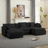BALUS Convertible Modular Sofa with Ottoman, U Shaped Sectional Couch for Living Room, Apartment 5-Seat Mordern Couch