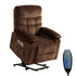 BALUS Oversized Power Lift Recliner with Dual Motor for Elderly, Velvet Arm Chair with Heat and Massage for Living Room