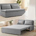Puremind 3 in 1 Pull Out Sofa Bed, Queen Size Convertible Sleeper Sofa, Corduroy Loveseat Couch Bed with Pillows for Living Room/Apartment