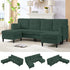 BALUS Convertible U/L Shape Sectional Sofa , Oversized 4 Seat Modular Couch for Living Room/ Apartment