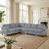 Puremind L Shaped Sofa, Oversized 5 Seat Corner Sofa with Side Pockets, Sectional Couches for Living Room/Apartment