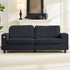 CECER 85" 3 Seater Sofa and Couch with USB ports and Side pockets, Comfy Corduroy Oversized Loveseat Deep Seat Sofa for Apartment,Living Room