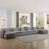 Puremind Modular Sectional Sofa with Movable Ottomans, 5-Seater U Shaped Comfy Cloud Couch for Living Room/Apartment