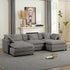 BALUS Convertible Modular Sofa with Ottoman, U Shaped Sectional Couch for Living Room, Apartment 5-Seat Mordern Couch