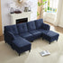 BALUS Convertible U/L Shape Sectional Sofa , Oversized 4 Seat Modular Couch for Living Room/ Apartment