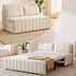 Puremind Pull Out Sofa Bed, Convertible Queen Sleeper Sofa with Mattress, Loveseat Pull Out Couch Bed with 2 Cushions for Small Place/Apartment/Office,