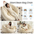 ZAFLY Oversized Bean Bag Chair for Adults, Faux Fur Large Comfy Chair, Big Lazy Sofa Chair Floor Sofa for Gaming