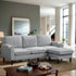 Cecer Sectional Sofa with Storage Ottoman, 3-Seat L-Shaped Couch with Cup Holders for Living room, Small Space