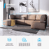 Mjkone Sectional Couch/Futon Sofa Bed, Variable Modular Oversized Couch, U/L Shaped Couch and Queen Sleeper Sofa, Convertible Sofa Set for Living Room, Furniture for Living Room